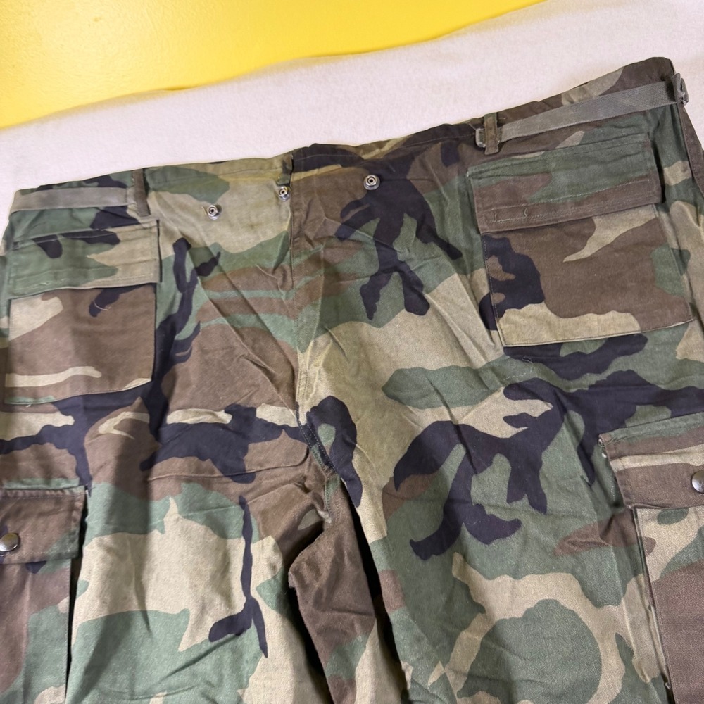 US Military Woodland Camo Chemical Protective Trousers XL Tactical Cargo Pants